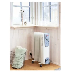 JUNG DAYE15 Heizung Elektrisch Mit Thermostat, 7 Lamellen, Ölradiator & Konvektor, 1500 Watt Energiesparend, Mobile Elektroheizung, Bis 25qm -Luft Wrame Haus Geschaft 5d3a9603af7a8bdeb0099e8cd4da77cf