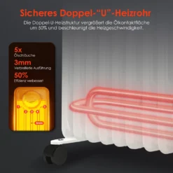 Ölradiator, 2000W Ölradiator Energiesparend, Elektroheizung Radiator Mit 9 Rippen, Ölheizung Mit Thermostat, Für Räume Bis 30qm, Heizkörper Mit Überhitzungsschutz Und 3 Heizstufen 13 Ölradiator, 2000W Ölradiator Energiesparend, Elektroheizung Radiator Mit 9 Rippen, Ölheizung Mit Thermostat, Für Räume Bis 30qm, Heizkörper Mit Überhitzungsschutz Und 3 Heizstufen -Luft Wrame Haus Geschaft 6005640e28c6899b66cacb0bb4e3584d