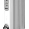 Ardes AR4R11S CURVY 11 Ölheizkörper, 11 Heizelemente, 3 Kräfte, 2500 W, Silber
