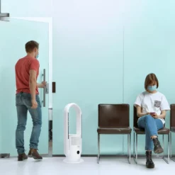 Djive ARC Heater 3in1 Rotorloser Heizlüfter, Ventilator & Luftreiniger, HEPA 14 Filter & UVC Gegen 99,995% Der Viren, Staub & Pollen, App Steuerung, Alexa, Google Home, Mit Heizfunktion, Schlafzimmer, Clean White -Luft Wrame Haus Geschaft 60d0253bfce107a938b8f71f22e56c07