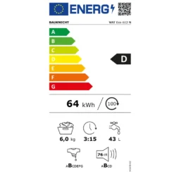 Bauknecht WAT ECO 612, Toplader, 6 Kg, B, 76 DB, 1152 RPM, 153 KWh 21 Bauknecht WAT ECO 612, Toplader, 6 Kg, B, 76 DB, 1152 RPM, 153 KWh -Luft Wrame Haus Geschaft 61de8c445f8fdd346566b9d3d4dc0d42