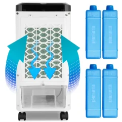 Monzana Luftkühler MZ401 3in1 4l Inkl 3 Stufen Ventilator Luftkühler Luftbefeuchter Ionisator Aircooler Klimagerät -Luft Wrame Haus Geschaft 62ecd46fa461b8c5e0fce6b4eeeed543