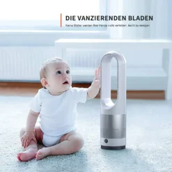 Ventilator Leise, Turmventilator Mit Fernbedienung, Mit Timer, 80°Oszillation, 8 Geschwindigkeitsstufne [A+++] -Luft Wrame Haus Geschaft 6700362f3b1ae283e6cb09f29ca1a671