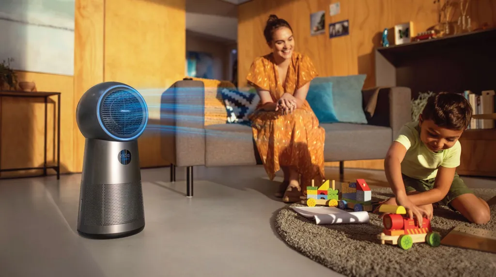 Philips Luftreiniger 3 In 1 AMF220/15 Lüfter 7,5-15-25; Heizung 1250-1500-2200 W, Geeignet Für Räume Bis 42 M², Schwarz 18 Philips Luftreiniger 3 In 1 AMF220/15 Lüfter 7,5-15-25; Heizung 1250-1500-2200 W, Geeignet Für Räume Bis 42 M², Schwarz – Bild 18