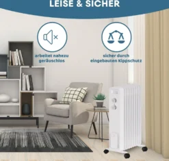 STAHLMANN Ölradiator ZR201 Weiss – Elektroheizung Energiesparend Bis 50 Qm Fläche – Heizung Elektrisch Mit Thermostat Und 3 Heizstufen – Elektrisches Heizgerät, Electric Heater, Watt:2000W 9 STAHLMANN Ölradiator ZR201 Weiss – Elektroheizung Energiesparend Bis 50 Qm Fläche – Heizung Elektrisch Mit Thermostat Und 3 Heizstufen – Elektrisches Heizgerät, Electric Heater, Watt:2000W -Luft Wrame Haus Geschaft 68f9e7124bb7c98c89ad38ac0c3c0be0