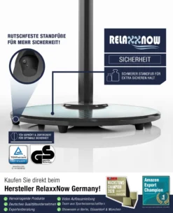 RelaxxNow Super Leiser Standventilator Mit 45W Motoren Leistung, Oszillierender Ventilator Mit 3 Geschwindigkeitsstufen Und Höhenverstellbarkeit Bis 131cm, 41 DB Schlafmodus & 41cm Durchmesser, VTX100 12 RelaxxNow Super Leiser Standventilator Mit 45W Motoren Leistung, Oszillierender Ventilator Mit 3 Geschwindigkeitsstufen Und Höhenverstellbarkeit Bis 131cm, 41 DB Schlafmodus & 41cm Durchmesser, VTX100 -Luft Wrame Haus Geschaft 6b446735e77cade231bd9309dbc998de
