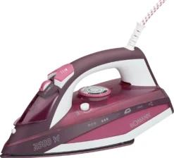 BOMANN Dampfbügelautomat DB 6005 CB Weiß/rot Dampf Bügeleisen 7 Funktionen