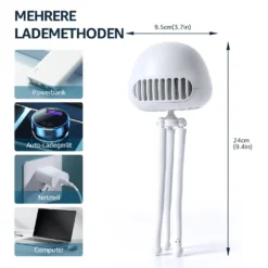 CMYBABEE Kinderwagen Ventilator, Tragbarer Blattloser Ventilator, 3-Gang-Optionen, Wiederaufladbarer, USB Ventilator, Für Kinderwagen, Schreibtisch, Zelt Und Reise, Handheld Ventilator-Weiß 12 CMYBABEE Kinderwagen Ventilator, Tragbarer Blattloser Ventilator, 3-Gang-Optionen, Wiederaufladbarer, USB Ventilator, Für Kinderwagen, Schreibtisch, Zelt Und Reise, Handheld Ventilator-Weiß -Luft Wrame Haus Geschaft 6c8c17fa2f39e91d1b81adc85c26206f