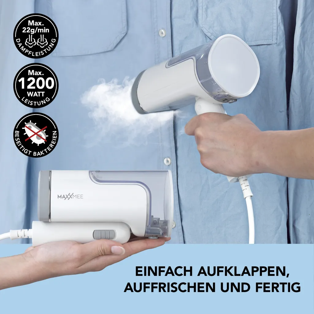 Dampfbürste Bürste Dampfglätter Dampfbügler Dampfer Steamer Wassertank MAXXMEE 2 Dampfbürste Bürste Dampfglätter Dampfbügler Dampfer Steamer Wassertank MAXXMEE – Bild 2