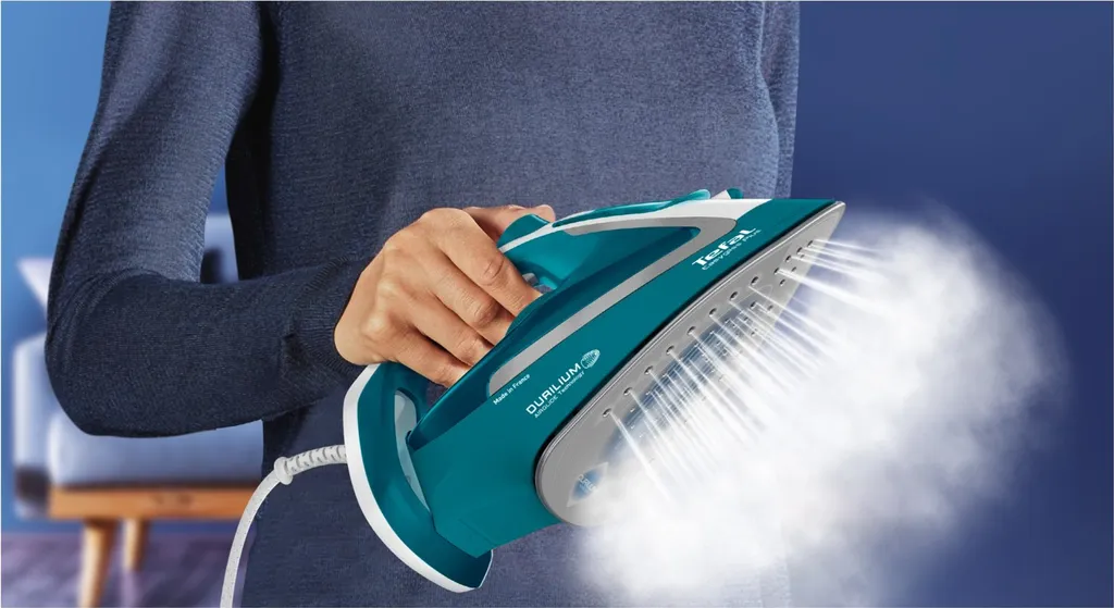 Tefal Dampfbügeleisen FV5737 Easygliss Plus 2500Watt Türkis/weiß 6 Tefal Dampfbügeleisen FV5737 Easygliss Plus 2500Watt Türkis/weiß – Bild 6
