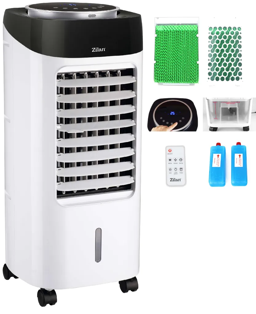 Zilan 3in1 Aircooler | Air Cooler | Mobile Klimaanalge | Mit Fernbedienung | 300 Watt 1 Zilan 3in1 Aircooler | Air Cooler | Mobile Klimaanalge | Mit Fernbedienung | 300 Watt