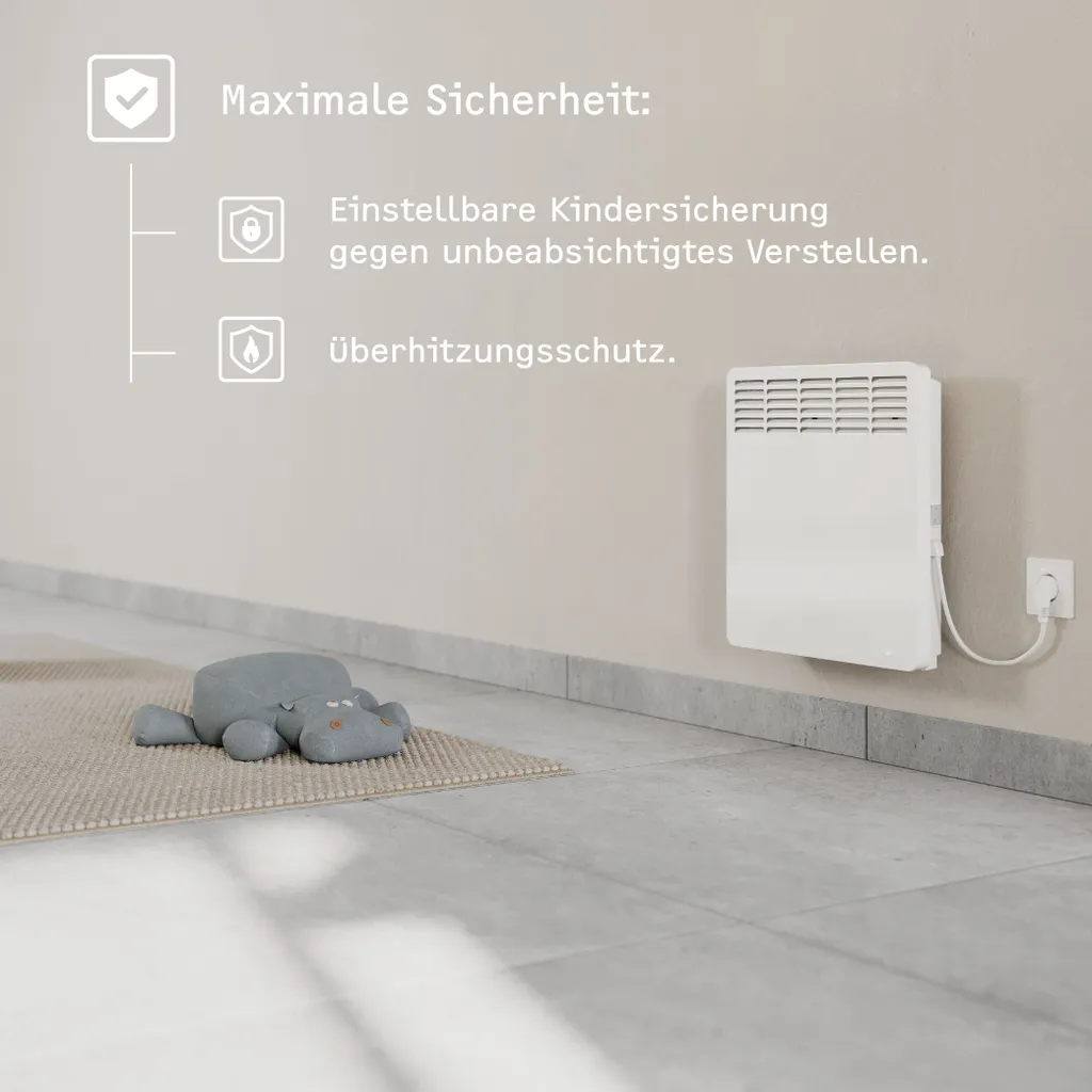 STIEBEL ELTRON Wand-Konvektor CNS 200 Trend Für Ca. 20 M², 2 KW, LC-Display, Wochentimer, Offene Fenster Erkennung, 236528 4 STIEBEL ELTRON Wand-Konvektor CNS 200 Trend Für Ca. 20 M², 2 KW, LC-Display, Wochentimer, Offene Fenster Erkennung, 236528 – Bild 4