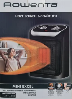 Rowenta SO9261 Mini Excel - Heizlüfter - Schwarz -Luft Wrame Haus Geschaft 702667a7fe3300a2dd3b2e321d663476
