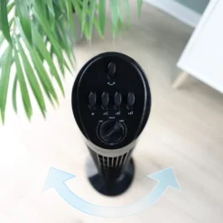 JAP Quebec Oszillierender Leise Turmventilator - 3 Geschwindigkeitsstufen - Drehend - Säulenventilator Mit Timer - Weiß -Luft Wrame Haus Geschaft 71750ccdd9d0905ecb83744dfcab9d07