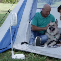 Starlyf® Foldable Fan – Wiederaufladbarer, Kabelloser Und Zusammenklappbarer Ventilator, Akkubetrieb Mit 3 Geschwindigkeiten, 2in1 - Tischventilator Und Standventilator – Aus Der TV Werbung -Luft Wrame Haus Geschaft 71f723e8ef41811cd5e3e710040698ed