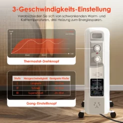 Ölradiator, 2000W Ölradiator Energiesparend, Elektroheizung Radiator Mit 9 Rippen, Ölheizung Mit Thermostat, Für Räume Bis 30qm, Heizkörper Mit Überhitzungsschutz Und 3 Heizstufen 9 Ölradiator, 2000W Ölradiator Energiesparend, Elektroheizung Radiator Mit 9 Rippen, Ölheizung Mit Thermostat, Für Räume Bis 30qm, Heizkörper Mit Überhitzungsschutz Und 3 Heizstufen -Luft Wrame Haus Geschaft 71fc81bec0f64cde29923bf9fd6c2d4d