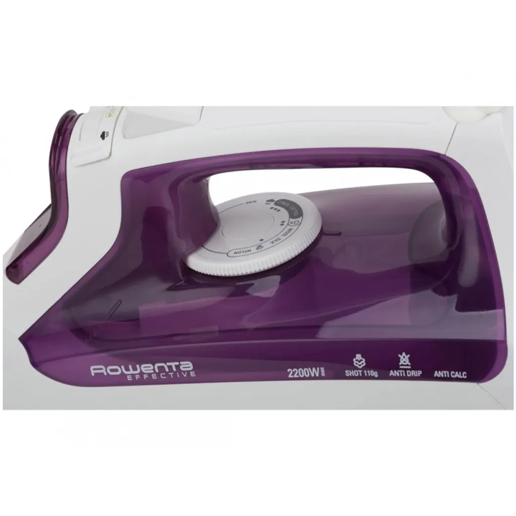 Rowenta Effective DW 1120 Dampfbügeleisen 30 G/min, Dampfstoß 110 G, Edelstahl-Bügelsohle, Tropfstopp, Anit-Kalk, 2200 Watt, Bügeleisen 7 Rowenta Effective DW 1120 Dampfbügeleisen 30 G/min, Dampfstoß 110 G, Edelstahl-Bügelsohle, Tropfstopp, Anit-Kalk, 2200 Watt, Bügeleisen – Bild 7