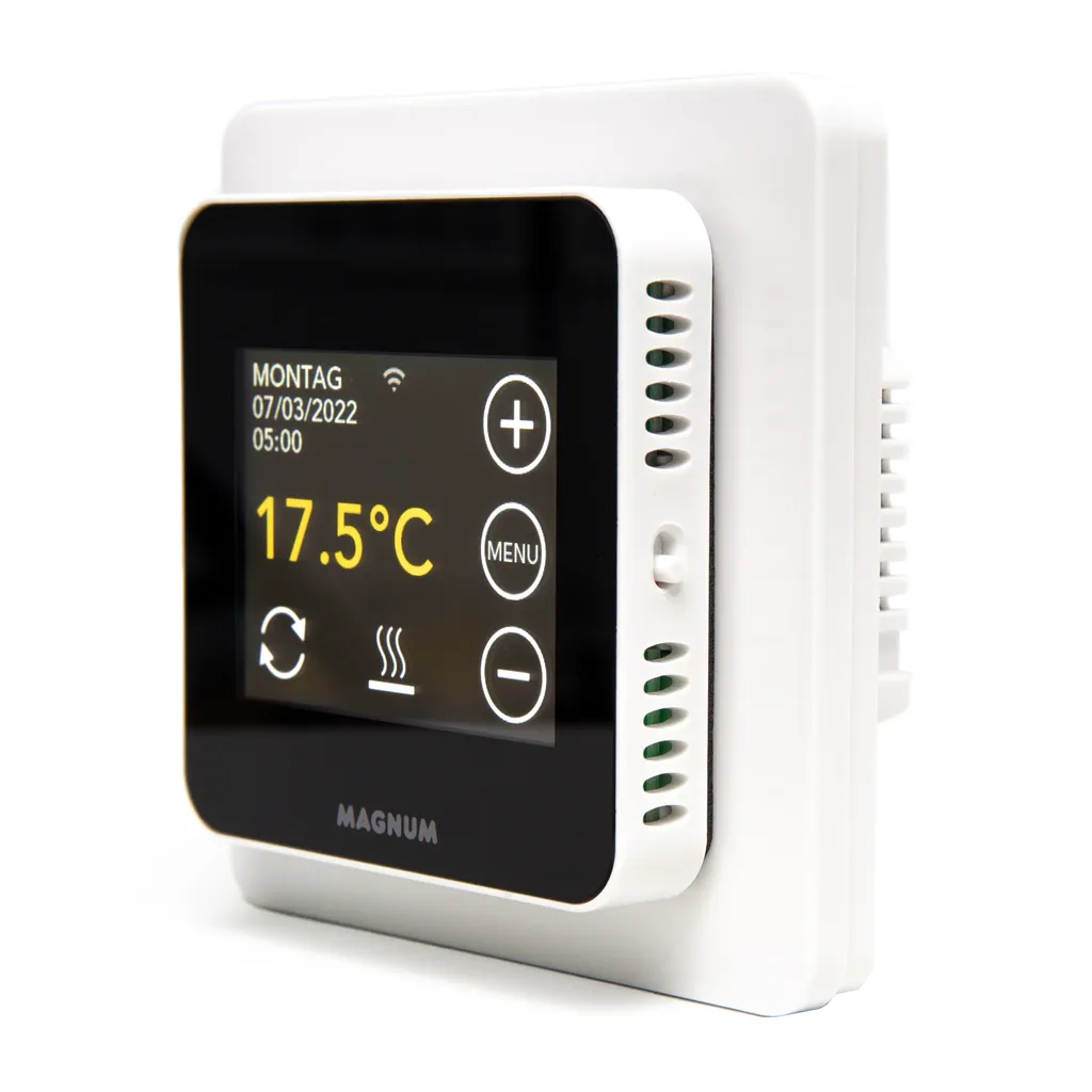 Magnum MRC WiFi Smart Thermostat/ Raumregler Mit Bodenfühler Für Fußbodenheizung, Elektro-Heizung, Konvektor, Tuya Smart App 4 Magnum MRC WiFi Smart Thermostat/ Raumregler Mit Bodenfühler Für Fußbodenheizung, Elektro-Heizung, Konvektor, Tuya Smart App – Bild 4
