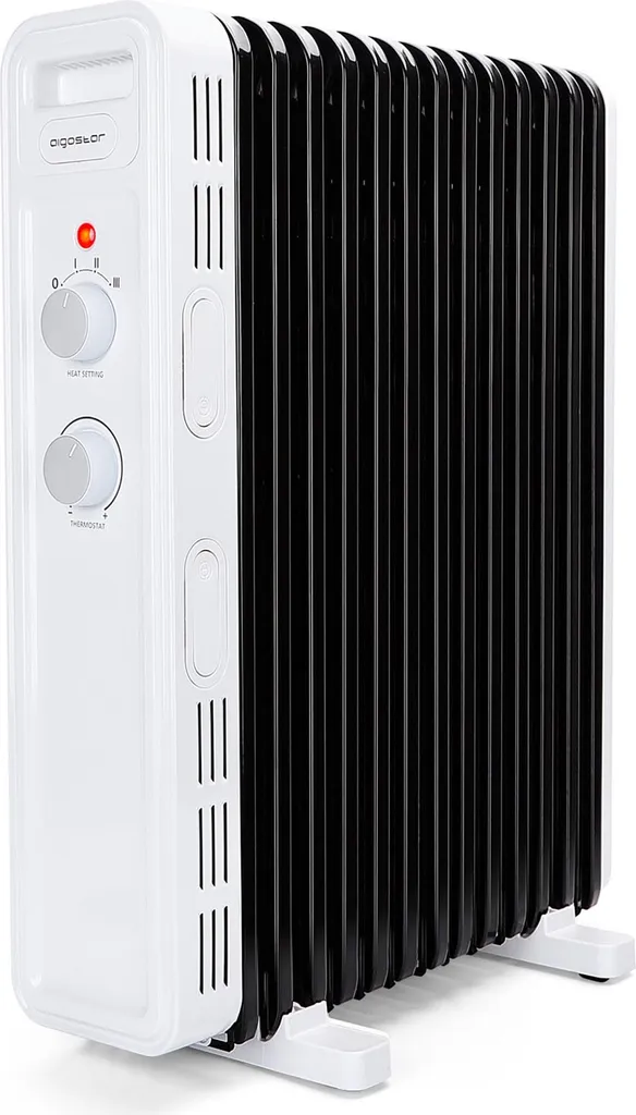 Aigostar 2500W Ölradiator Energiesparender, Elektro Heizkörper Mit 13 Rippen, 3 Heizstufen, Elektroradiator Elektro Heizung 1 Aigostar 2500W Ölradiator Energiesparender, Elektro Heizkörper Mit 13 Rippen, 3 Heizstufen, Elektroradiator Elektro Heizung