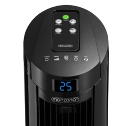 Monzana Turmventilator Fernbedienung 3 Geschwindigkeitsstufen Timer 70° Oszillation Flüsterleise Ventilator Standventilator, Farbe:schwarz -Luft Wrame Haus Geschaft 77a13e57eb011d962b3c98edc3a79284