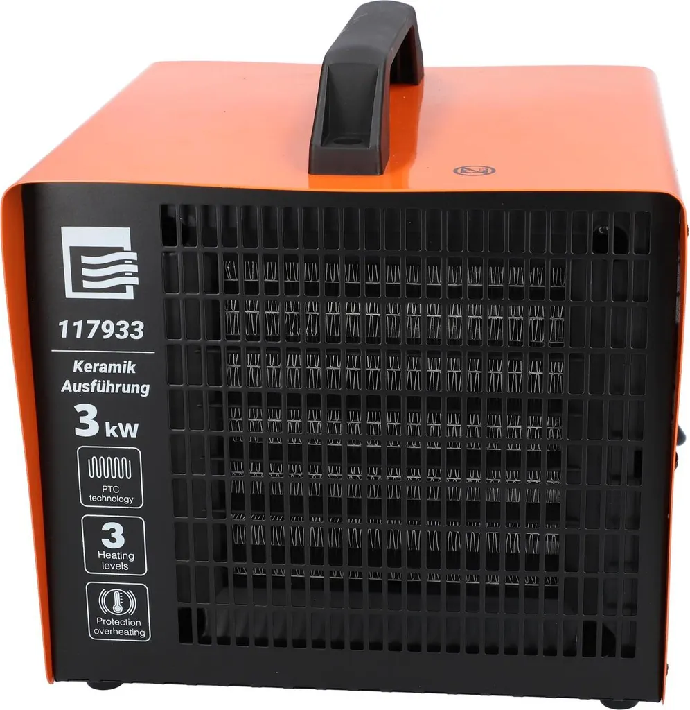 BTEC Keramik Elektroheizer 3 KW, Heizlüfter, Bauheizer, Frostwächter 9 BTEC Keramik Elektroheizer 3 KW, Heizlüfter, Bauheizer, Frostwächter – Bild 9