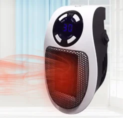 2 STÜCKE 500W 220V Steckdosen Heizlüfter Mini Heizung | Elektroheizer Mit Fernbedienung | Heizgerät -Luft Wrame Haus Geschaft 79a1e4167d45b5d3425ba6251b6125e8