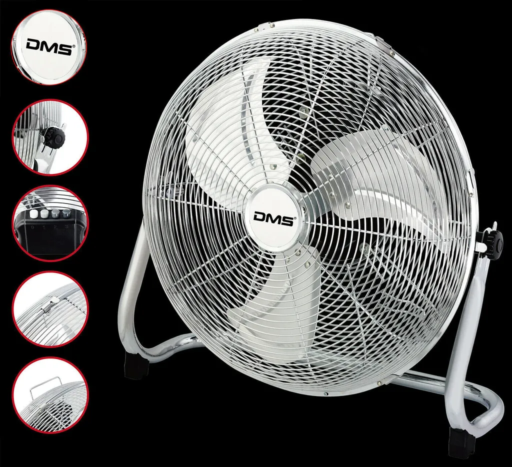 Dms® Windmaschine Ventilator 57Cm 200W Chrom Standventilator Tischventilator 1 Dms® Windmaschine Ventilator 57Cm 200W Chrom Standventilator Tischventilator