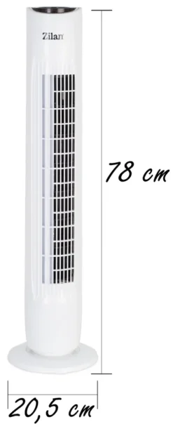 Zilan Turmventilator | 3 Stufen | 2 Modi | 7,5h Timer | Fernbedienung | Oszillierend | 15 Zilan Turmventilator | 3 Stufen | 2 Modi | 7,5h Timer | Fernbedienung | Oszillierend | -Luft Wrame Haus Geschaft 7b13ed2da582210bdc3c84d62a4dd8b1