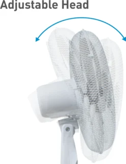 SUNTEC Ventilator Leise | Stand Standventilator CoolBreeze 4000 | Leise 40 Cm Durchmesser, 50 Watt | Fan Windmaschine Weiss | Für Bett, Schlafzimmer, Büro, Wohnung, Terrasse -Luft Wrame Haus Geschaft 801895c693b4faeae4aaaa7ea46a85ed