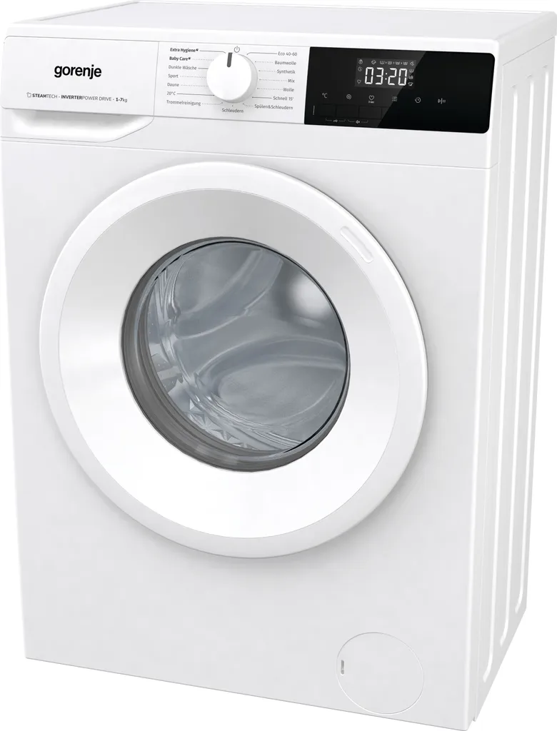 Gorenje WNHPI74SCS/DE Waschmaschine - Inverter PowerDrive Motor - Aqua Stop - Slim Line - 7kg Fassungsvermögen - 15 Waschprogramme - Automatikprogramm - ECO-Programm - Weiß 6 Gorenje WNHPI74SCS/DE Waschmaschine - Inverter PowerDrive Motor - Aqua Stop - Slim Line - 7kg Fassungsvermögen - 15 Waschprogramme - Automatikprogramm - ECO-Programm - Weiß – Bild 6