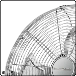 ProfiCare Ventilator PC-VL 3067 Windmaschine Im Retro-Design, Mit 3 Geschwindigkeiten, Stufenlos Neigbarer Ventilator-Kopf, Ø Ca. 50cm, Metall-chrom -Luft Wrame Haus Geschaft 813fd242f5385af11034ec53dbecc385