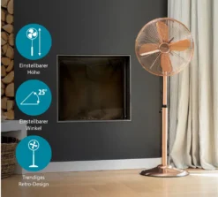 Tristar Retro Standventilator VE-5971 50 W 40 Cm Kupferfarben -Luft Wrame Haus Geschaft 817eb39ce0ec8429357517d6eec49936