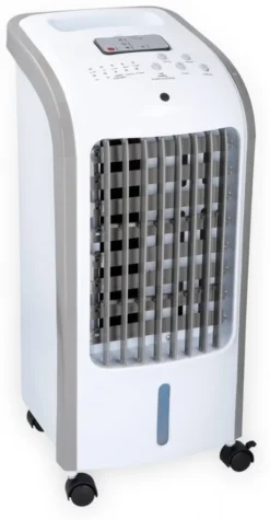 Lifetime Air Luftkühler, Airco, 3 Lüftergeschwindigkeiten, Swing Funktion, 2 Kühlelemente - Mit Befeuchtung Und Reinigung - Weiß - 62 Watt -Luft Wrame Haus Geschaft 8458862c3f6c244484002cbc68d3d0fe