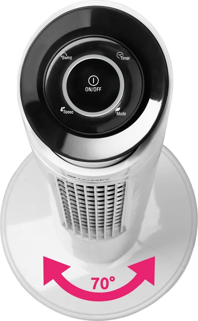 Tectake Turmventilator 110 Cm - Weiß 5 Tectake Turmventilator 110 Cm - Weiß – Bild 5