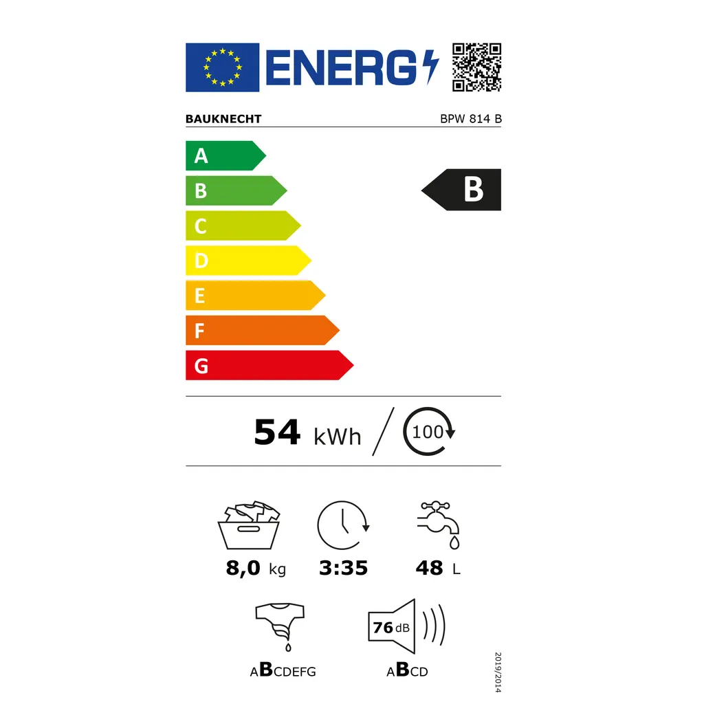 BAUKNECHT BPW 814 B Waschmaschine Frontlader 8 KG 5 BAUKNECHT BPW 814 B Waschmaschine Frontlader 8 KG – Bild 5