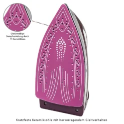 CLATRONIC Dampfbügelstation Bügeleisen Dampfstation Keramiksohle 2300 W, DBS 3749 -Luft Wrame Haus Geschaft 88c3bff68e0a395ec539e19f54083bd8