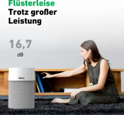 IDEAL - Luftreiniger AP40 PRO Bis 50m² | Germany | HEPA Filter Und Aktivkohlefilter, CADR 434 M³/h, 99,99% Filterleistung (Feinstaub, Allergene, Pollen, Bakterien, Zigarettenrauch, ...) -Luft Wrame Haus Geschaft 89564e276cb2205bb128411de82e54f4