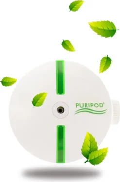 PURIPOD® - Der Lautlose Ionen-Luftreiniger In Minutenschnelle, Hilft Gegen Zigarettenrauch, Haustiergeruch, Essengeruch, Unangenehme Gerüche - Original Aus Der TV-Werbung