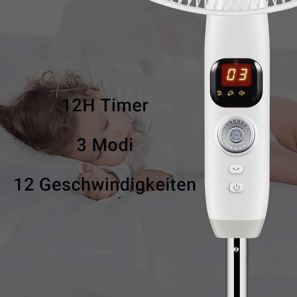 Ventilator Standventilator Fernbedienung FS40-16CR Midea Inverter Motor Leise 9 Ventilator Standventilator Fernbedienung FS40-16CR Midea Inverter Motor Leise – Bild 9