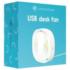 IMoshion USB Schreibtischventilator - Blau -Luft Wrame Haus Geschaft 8bc7bbbff672b3da67cdd16e8c5cc782