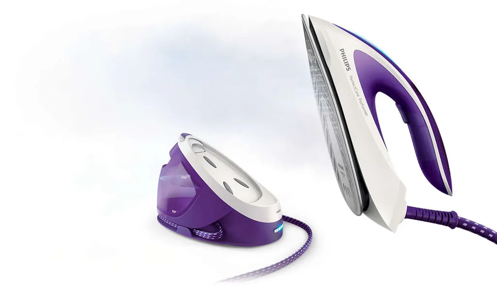Philips PerfectCare Performer Dampfbügelstation, Keramikbügelsohle, 120 G/min, 6.5 Bar, 2600 W, Violett (GC8752/30) 2 Philips PerfectCare Performer Dampfbügelstation, Keramikbügelsohle, 120 G/min, 6.5 Bar, 2600 W, Violett (GC8752/30) – Bild 2