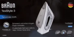 Braun SI 3054 Dampfbügeleisen Keramik-Bügelsohle 2400 W Grau -Luft Wrame Haus Geschaft 9193f6222fd6197e651c8f3650b5e802