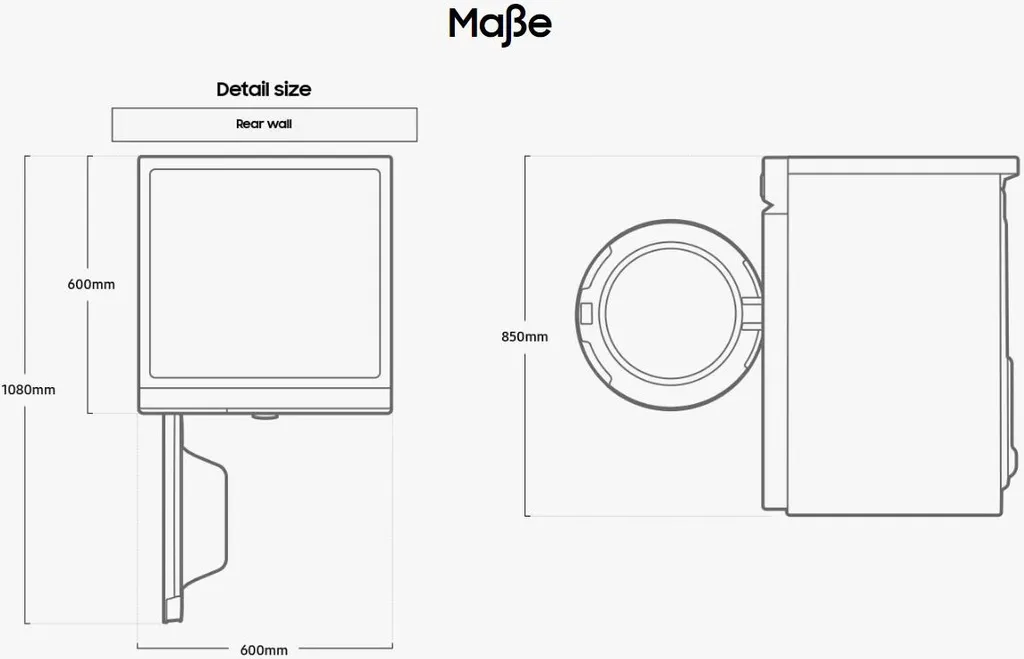 Samsung BESPOKE AI™ Waschmaschine WW7400B, 11 Kg, Mit SuperSpeed Und AI Wash WW11BB744AGWS2 10 Samsung BESPOKE AI™ Waschmaschine WW7400B, 11 Kg, Mit SuperSpeed Und AI Wash WW11BB744AGWS2 – Bild 10