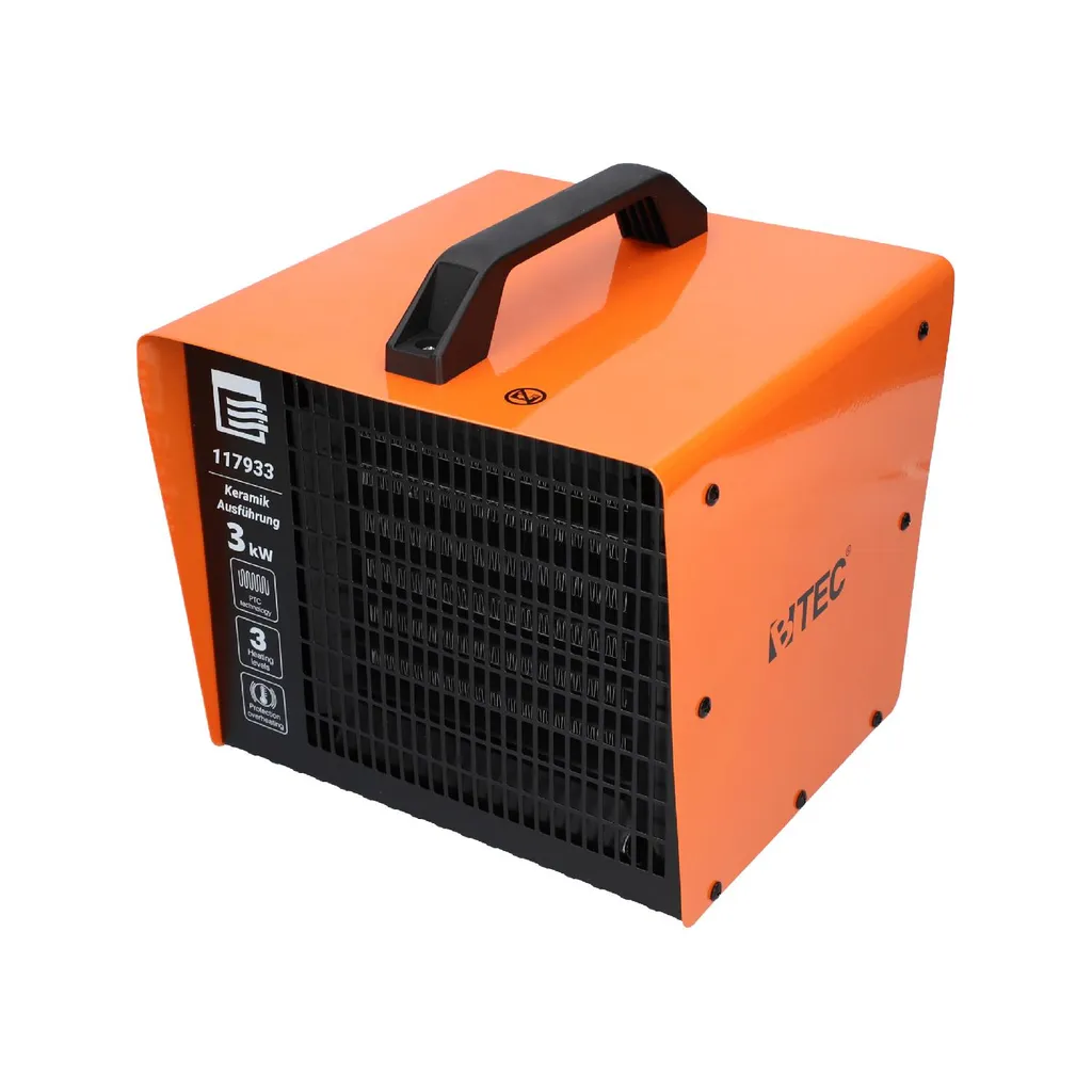 BTEC Keramik Elektroheizer 3 KW, Heizlüfter, Bauheizer, Frostwächter 1 BTEC Keramik Elektroheizer 3 KW, Heizlüfter, Bauheizer, Frostwächter