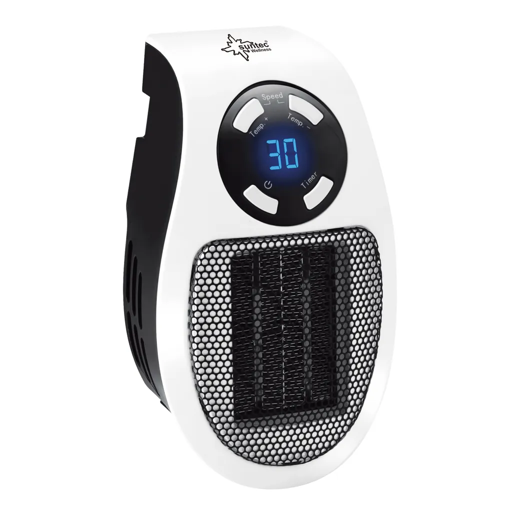 SUNTEC PTC Heizlüfter Steckdosen-Heizung Plug-in - Mit Thermostat, Timer, 500 Watt | 2 Ventilationsstufen, Elektrische Heizlüftung | Räume Bis 13 M² | Perfekt Für Schlafzimmer, Büro, Wohnung 12 SUNTEC PTC Heizlüfter Steckdosen-Heizung Plug-in - Mit Thermostat, Timer, 500 Watt | 2 Ventilationsstufen, Elektrische Heizlüftung | Räume Bis 13 M² | Perfekt Für Schlafzimmer, Büro, Wohnung – Bild 12