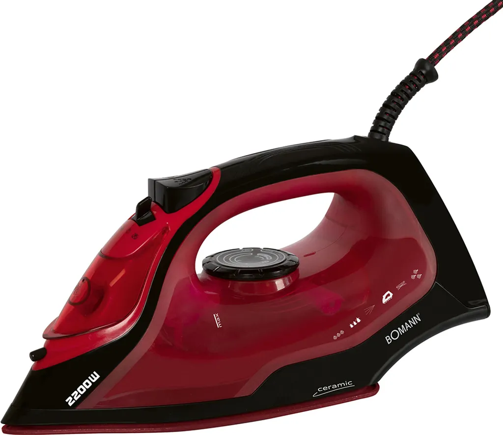 BOMANN Dampfbügelautomat DB 6035 CB Schwarz/rot Dampf Bügeleisen 7 Funktionen 9 BOMANN Dampfbügelautomat DB 6035 CB Schwarz/rot Dampf Bügeleisen 7 Funktionen – Bild 9
