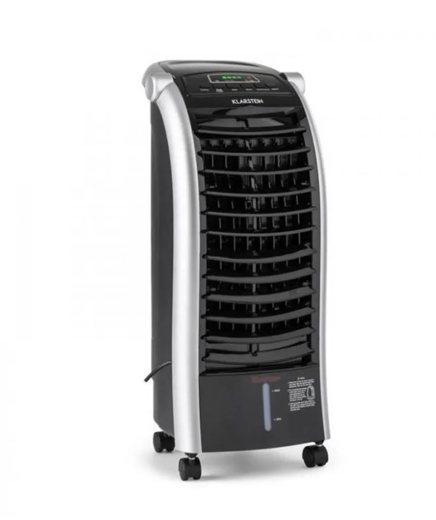 Klarstein Maxfresh 3in1 Klimagerät Ohne Abluftschlauch - Luftkühler, Ventilator, Luftbefeuchter Funktion - 6 L Wassertank, 65 W, 444 M³/h, Timer - Klimaanlage Mobil Air Cooler - Weiß 1 Klarstein Maxfresh 3in1 Klimagerät Ohne Abluftschlauch - Luftkühler, Ventilator, Luftbefeuchter Funktion - 6 L Wassertank, 65 W, 444 M³/h, Timer - Klimaanlage Mobil Air Cooler - Weiß