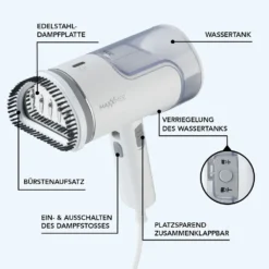 Dampfbürste Bürste Dampfglätter Dampfbügler Dampfer Steamer Wassertank MAXXMEE 16 Dampfbürste Bürste Dampfglätter Dampfbügler Dampfer Steamer Wassertank MAXXMEE -Luft Wrame Haus Geschaft 939ed176bd77a837de4f421acf50b033