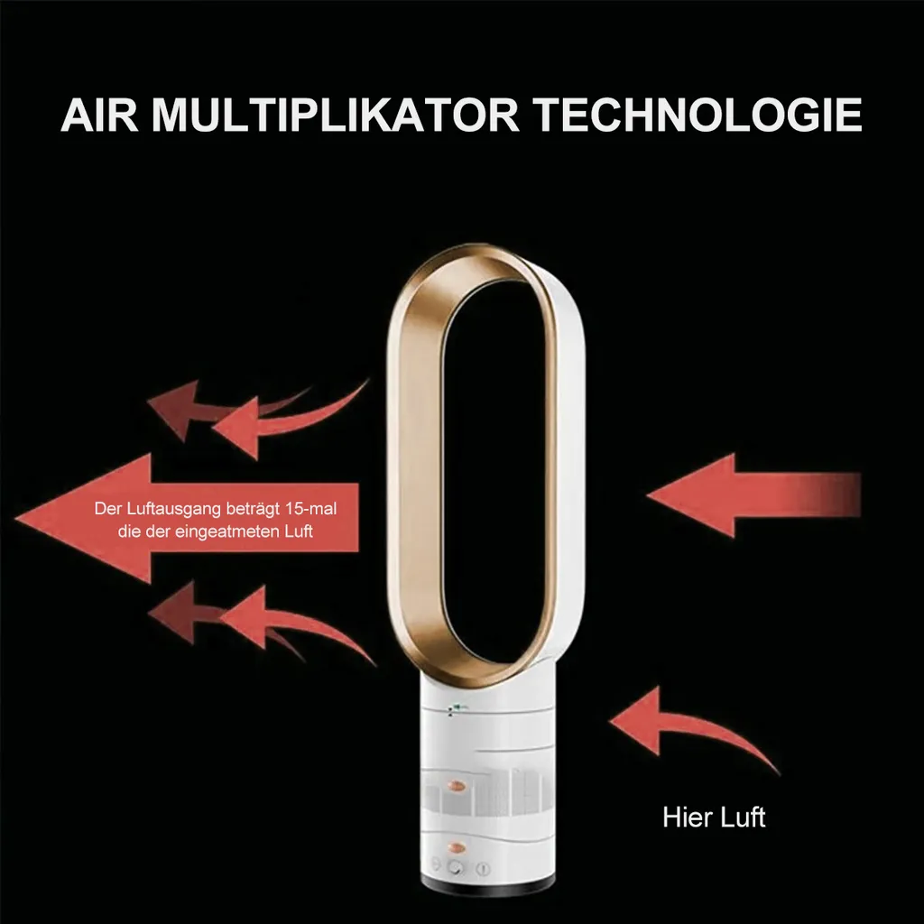 Turmventilator Mit Negativen Ionen,Ventilator Leise,mit Fernbedienung, Ca. 65cm Hoch, Champagnergold 4 Turmventilator Mit Negativen Ionen,Ventilator Leise,mit Fernbedienung, Ca. 65cm Hoch, Champagnergold – Bild 4