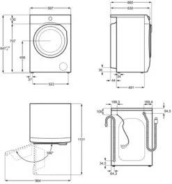AEG - LR7F75495 - Waschmaschine - 9 Kg -Luft Wrame Haus Geschaft 942b778cfa2e07131340747a2a8b29f2